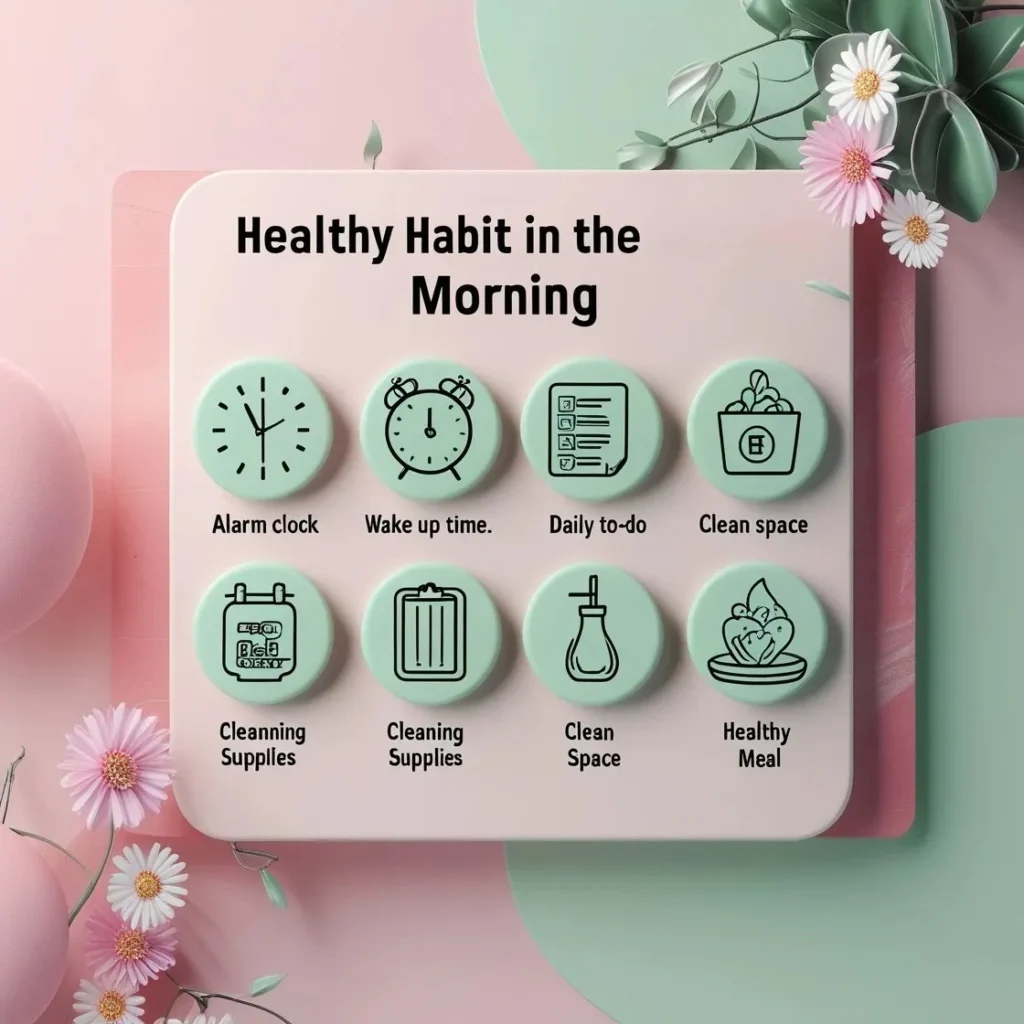 Practical tips to catch a healthy habit and create a morning routine for people who hate mornings.