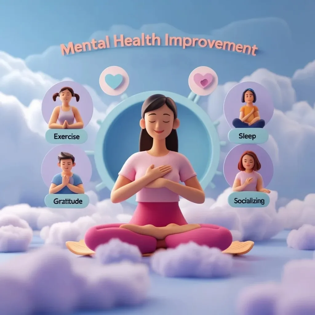 Sleep supports mental and emotional health, showing how being organized can improve mental health.