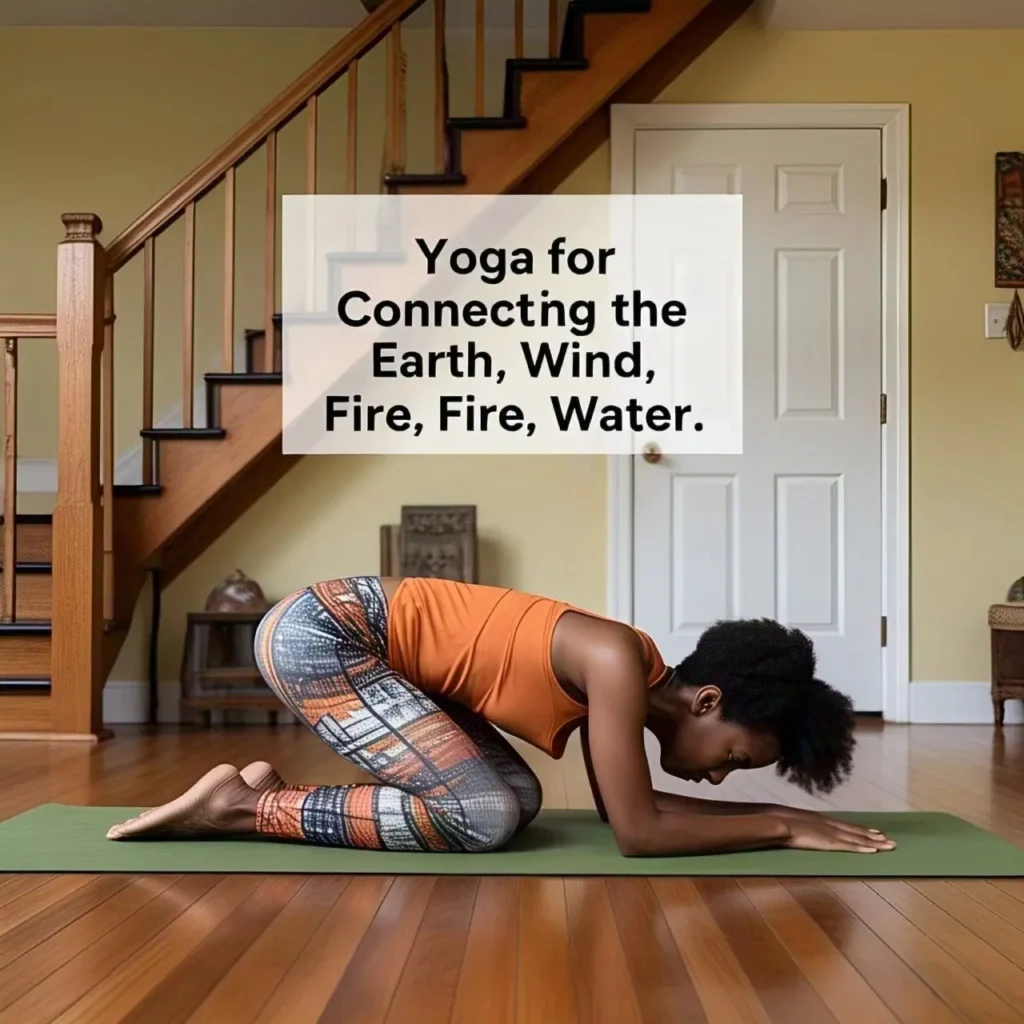 Embodying be earth yoga at an all inclusive yoga retreat using yoga and nature for grounding.